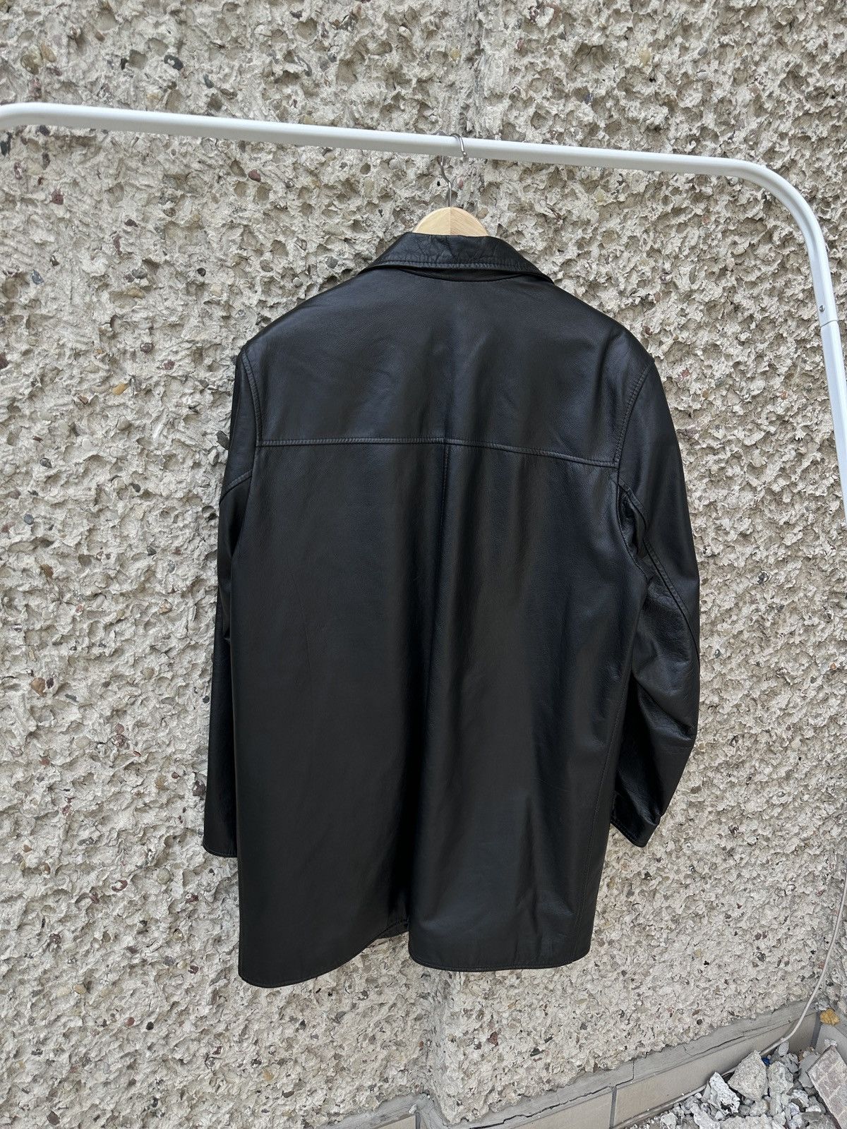 Vintage Vintage 90s y2k leather slim classic coat Size US L / EU 52-54 / 3 - 4 Thumbnail