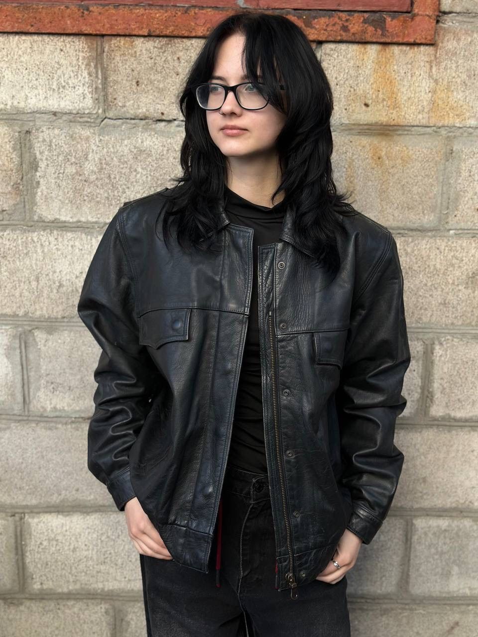 Genuine Leather VTG Moto Racing Jacket Leather Size M - L Y2K Riri Germany Size US M / EU 48-50 / 2 - 2 Thumbnail
