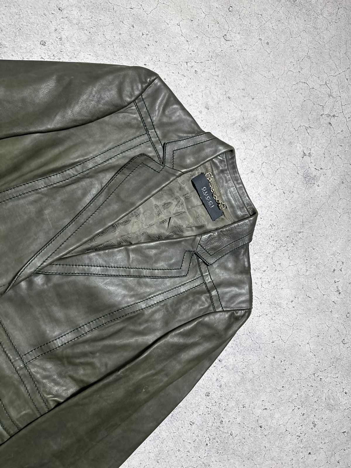Gucci Gucci Leather Jacket Coat Women’s Luxury Very Rare Vintage Size S / US 4 / IT 40 - 5 Thumbnail