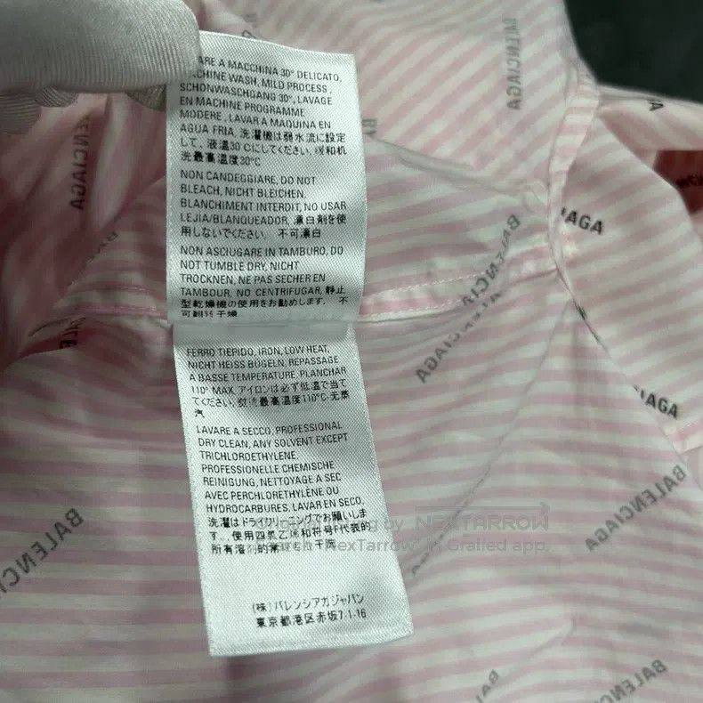 Balenciaga Balenciaga Pink logo logo letter printed shirt Size XXS / US 00 / IT 34 - 5 Thumbnail