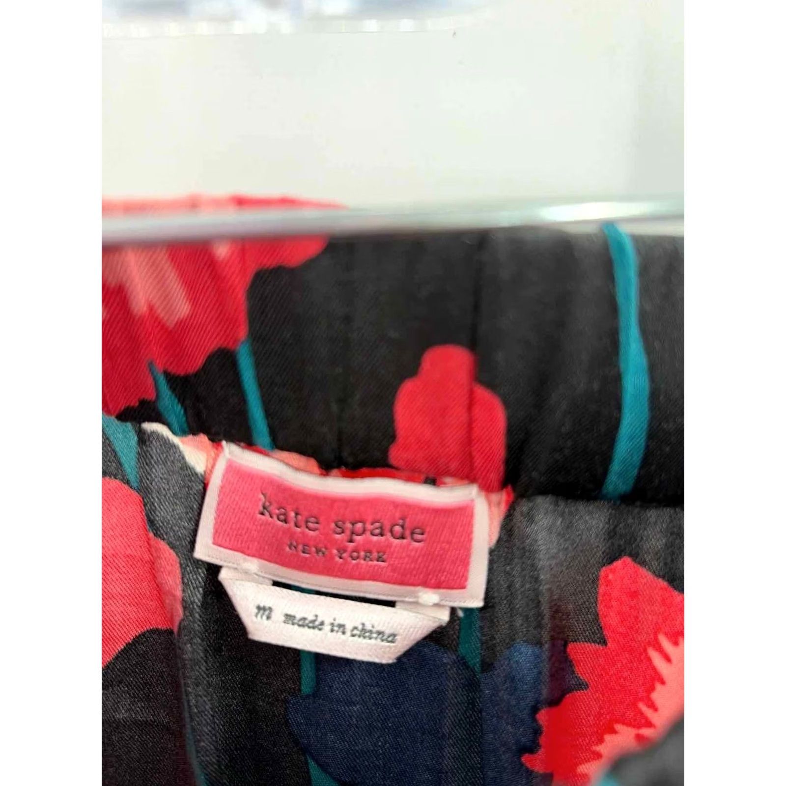 Vintage Pre-Owned Kate Spade Black Size Medium Floral Pull On Maxi Skirt Size 32" / US 10 / IT 46 - 2 Thumbnail
