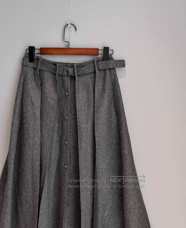 Fendi Fendi Gray Midi Skirt Size 24" / US 00 / IT 34 - 2 Thumbnail