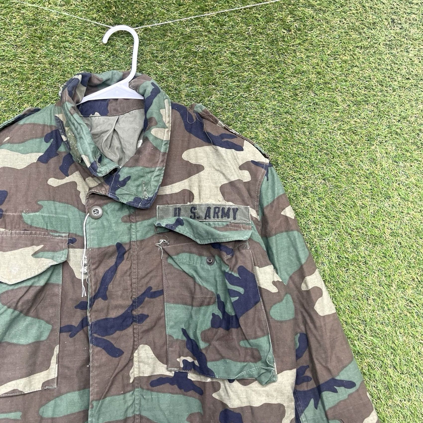 Vintage VINTAGE US Army Jacket Mens Small Regular Woodland Camouflage 90s Military Jacket Mens Small Regular Woodland Camouflage 90s Size US S / EU 44-46 / 1 - 3 Thumbnail