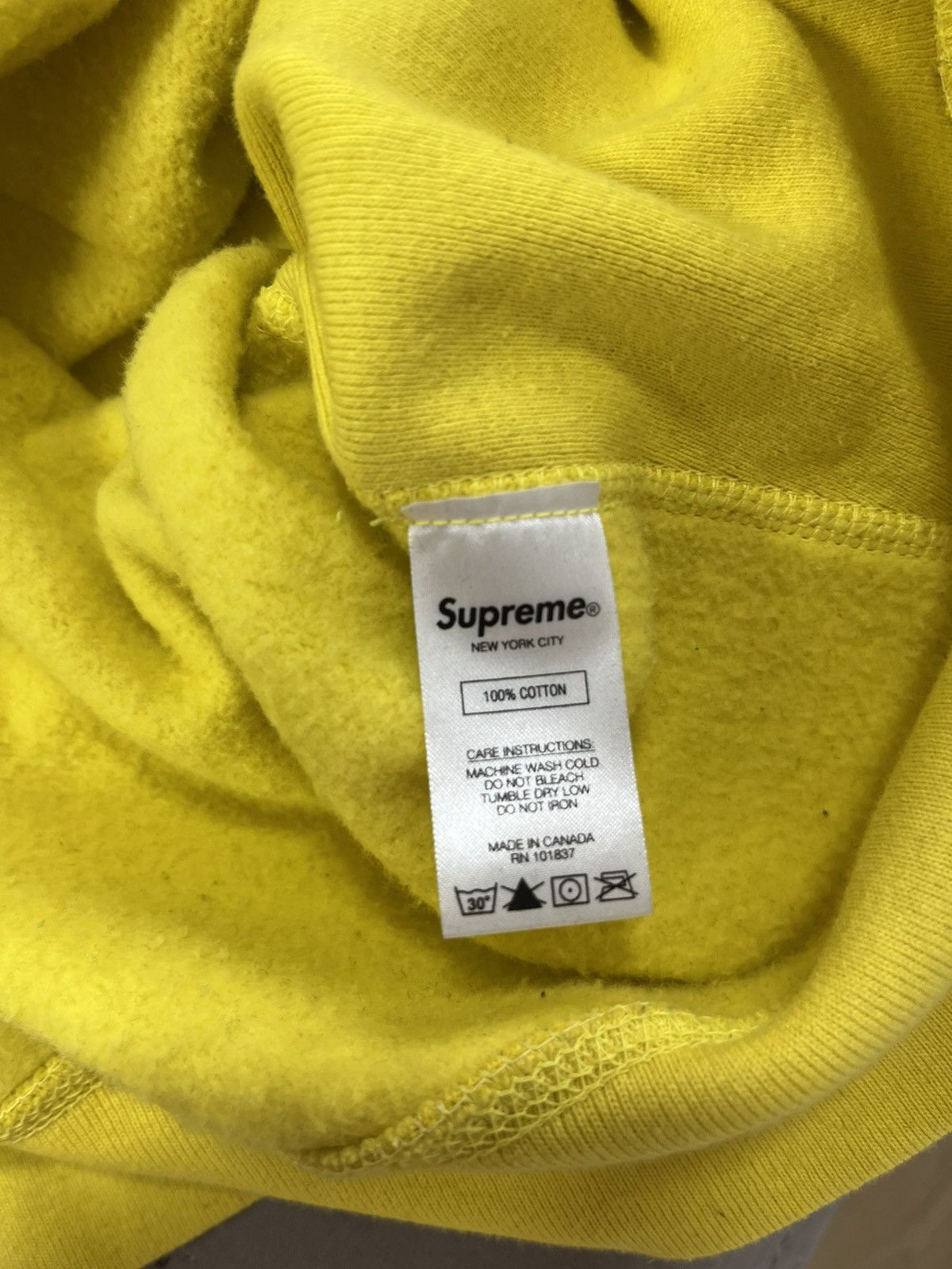 Supreme Supreme Cross Box Logo Hooded Sweatshirt YELLOW Small Size US S / EU 44-46 / 1 - 4 Thumbnail