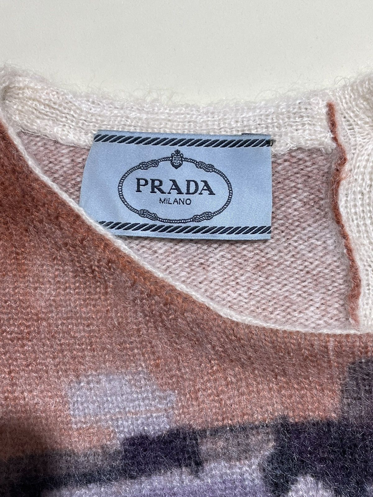 Prada AW17 Shetland Village Mohair Wool Knit Sweater Size US XS / EU 42 / 0 - 5 Thumbnail