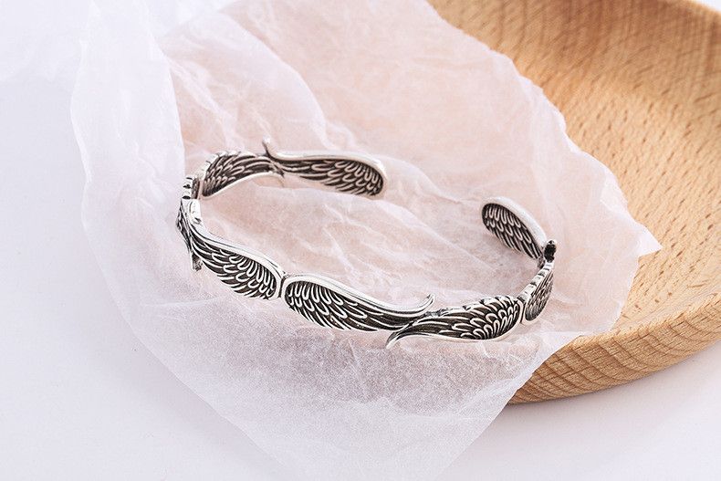 Vintage Adjustable Angle Wings Bracelet Size ONE SIZE - 3 Thumbnail