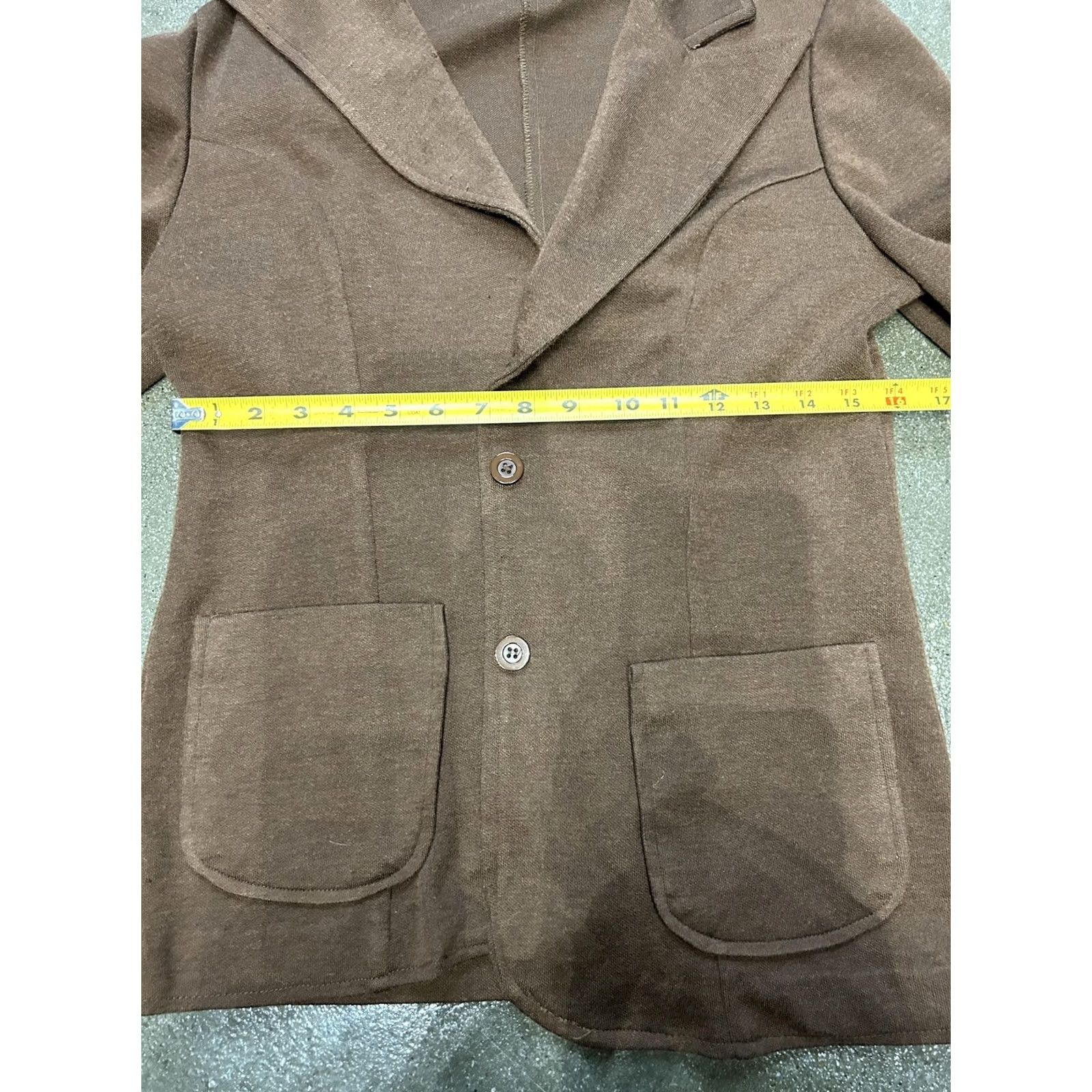 Vintage VINTAGE Queen Casuals Blazer Jacket Womens Small Brown Knit Single-Breasted Shirt Adult Small Brown Knit Size S / US 4 / IT 40 - 5 Thumbnail