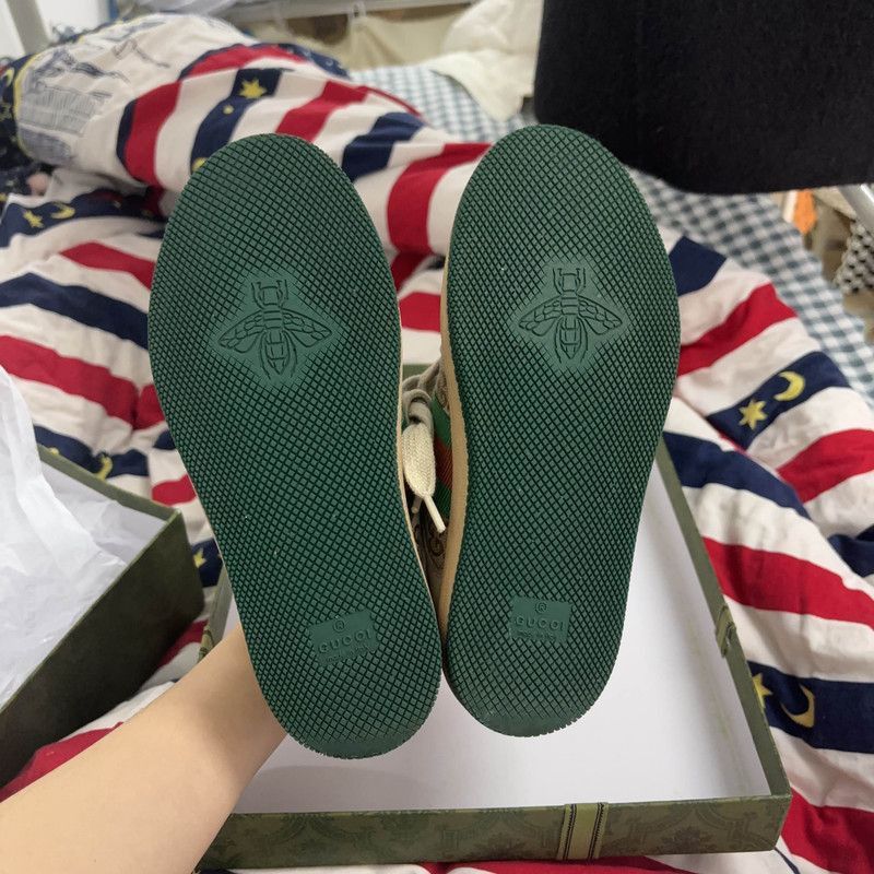 Other Gucci Screener Leather Kids Sneakers in Green - Size US 5 / EU 37 - 4 Thumbnail
