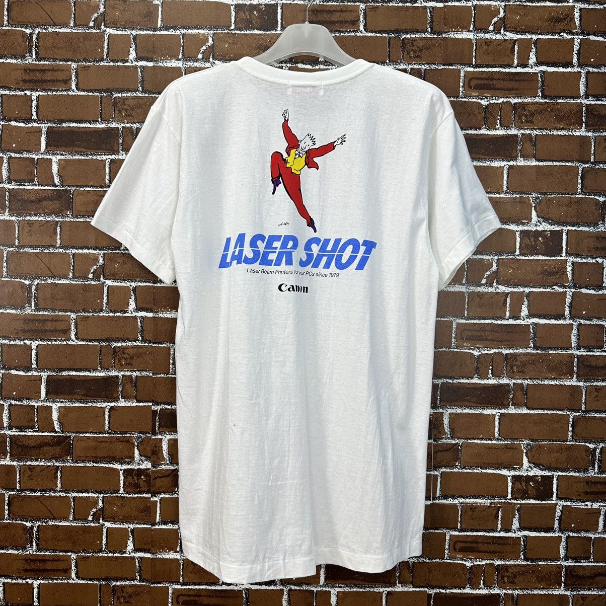 Canon Vintage 80s Canon Laser Shot Tshirt A869 Size US M / EU 48-50 / 2 - 1 Thumbnail