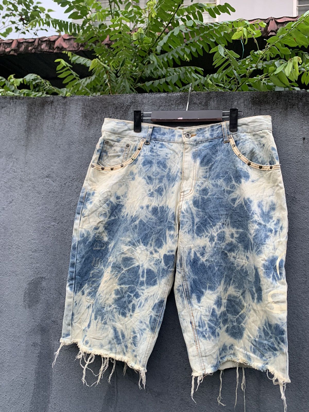 Vintage 👹VINTAGE THRASHED GOTCHA DENIM SHORTS Size US 34 / EU 50 - 5 Thumbnail