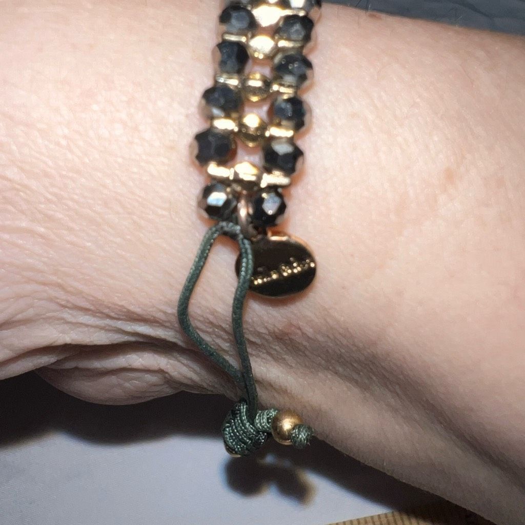 Other Stella & Dot Double Row Faceted Bead with Deep Green String Size ONE SIZE - 4 Thumbnail