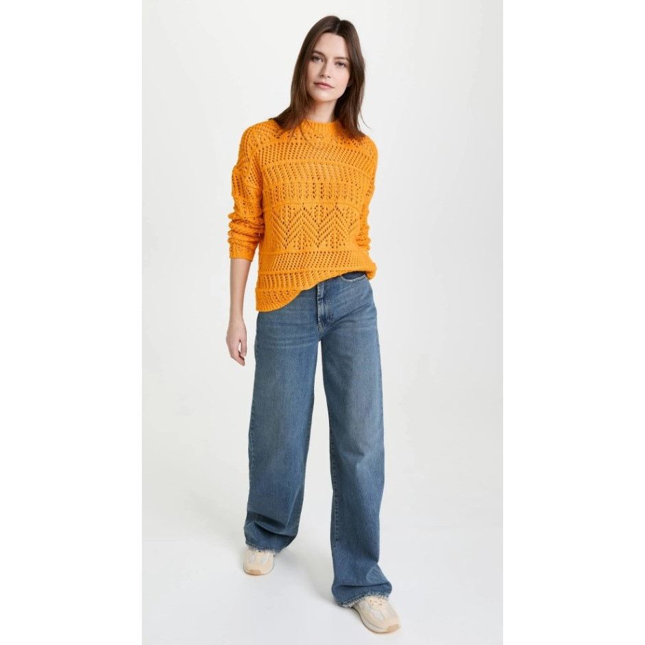 Rag & Bone NWT Rag & Bone Renee Novelty Yellow Knit Oversized Sweater Size S / US 4 / IT 40 - 9 Thumbnail