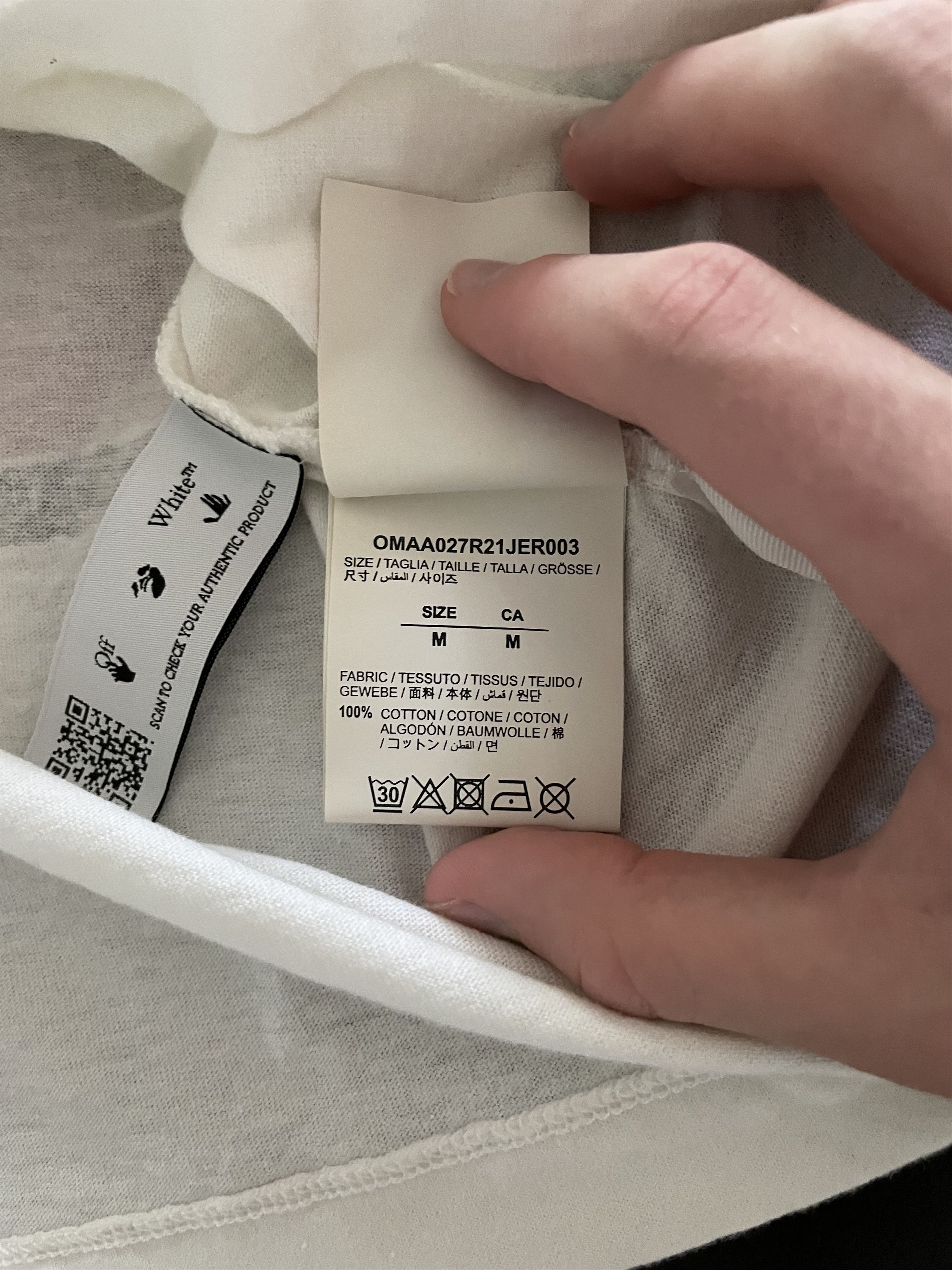 Off-White Off-White™ Arrows Tee from the Fall/Winter 2021 Collection Size US M / EU 48-50 / 2 - 7 Thumbnail