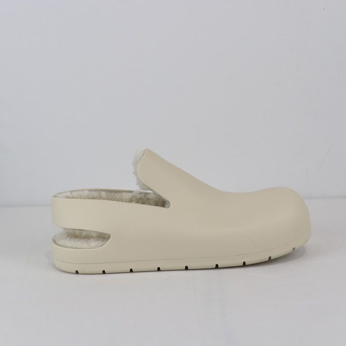 Bottega Veneta o1rshd1 Cozy Matt Rubber Puddle Sandal in Sea Salt Size US 13 / EU 46 - 5 Thumbnail