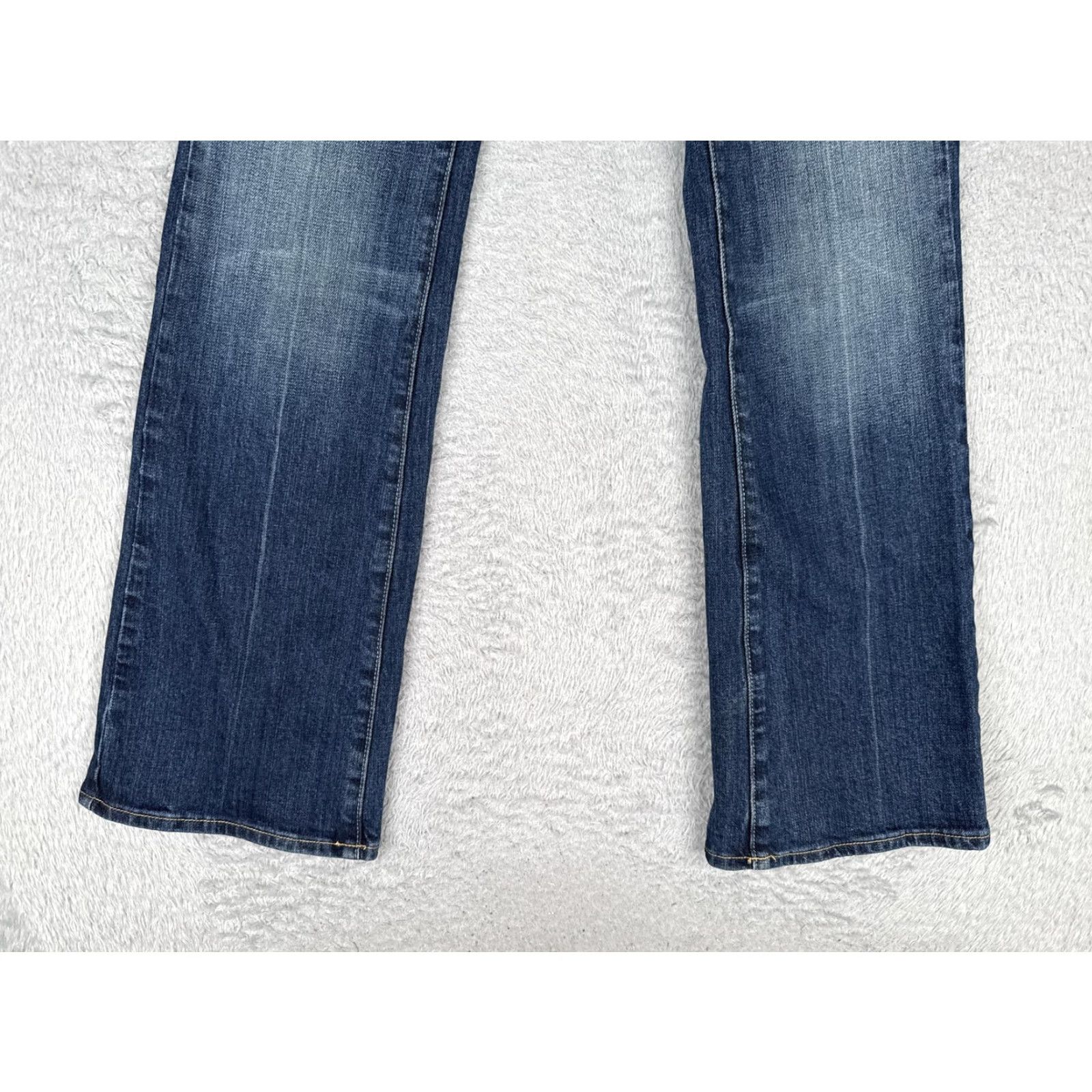 Vintage VIGOSS Jeans Bootcut Junior 7/8 Blue Medium Wash Low Rise Stretch Denim 29x32 Womens Size 28" / US 6 / IT 42 - 2 Thumbnail