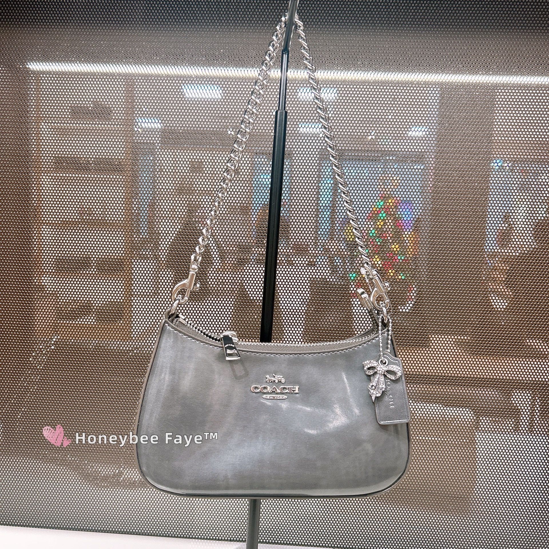 Coach Teri Mini Crossbody Bag CCE83 Metallic Gunmetal Size ONE SIZE - 2 Thumbnail