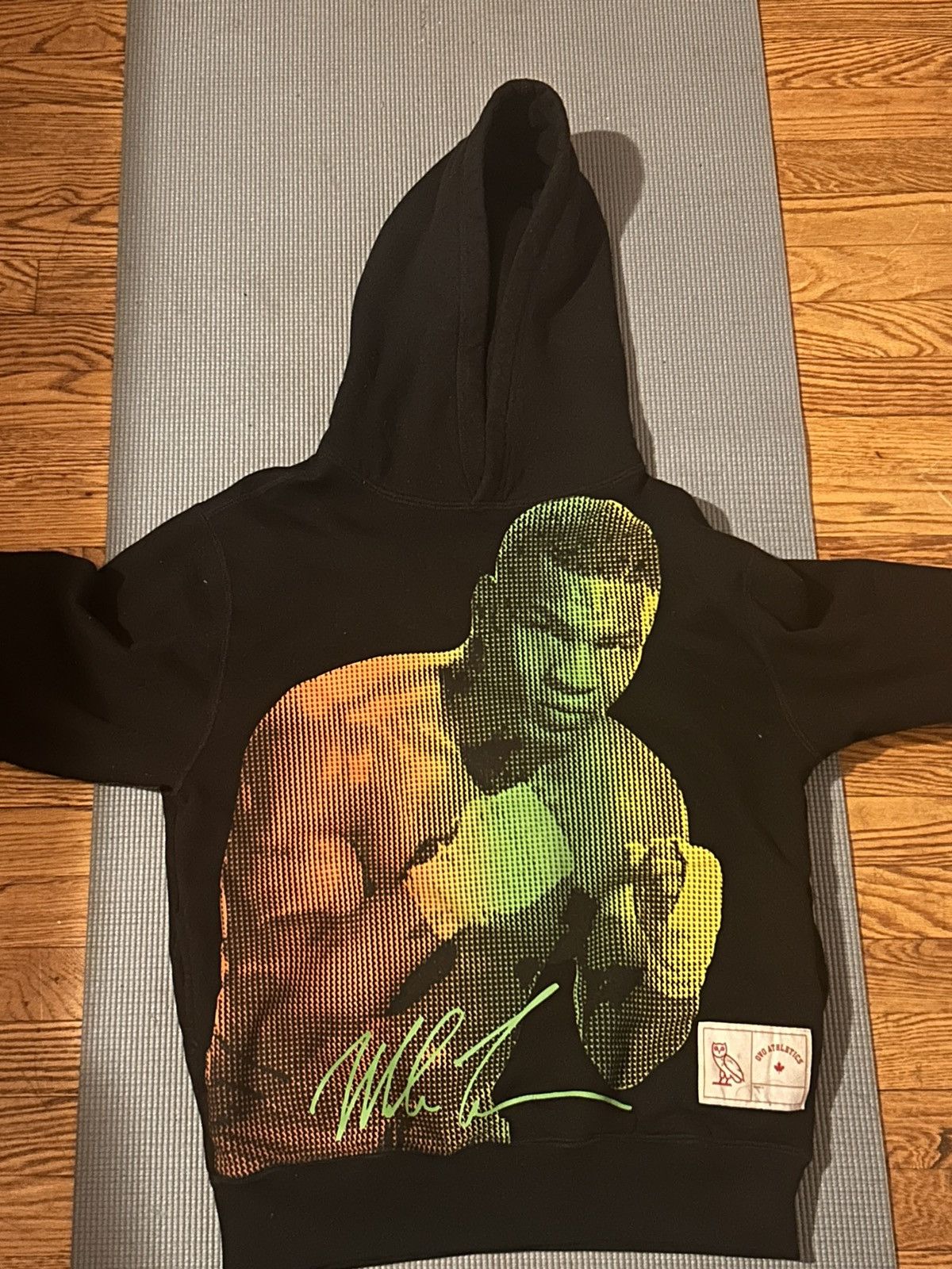 image of Ovo X Mike Tyson Graphic Hoodie in Black, Men's (Size Small)