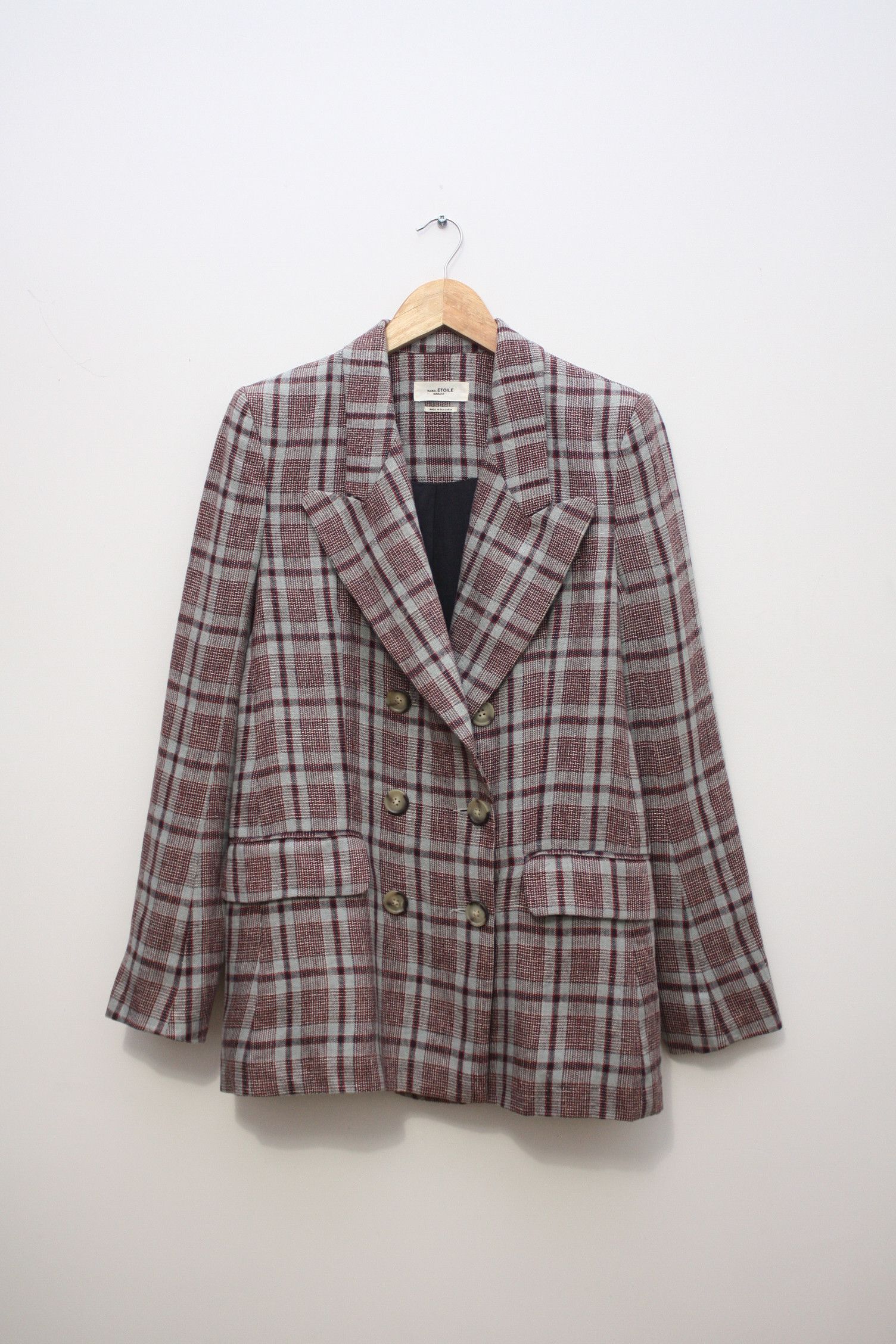 Isabel Marant Etoile Isabel Marant Etoile Linen Casual Checkered Blazer WMNS 36 Size XS / US 0-2 / IT 36-38 - 1 Thumbnail