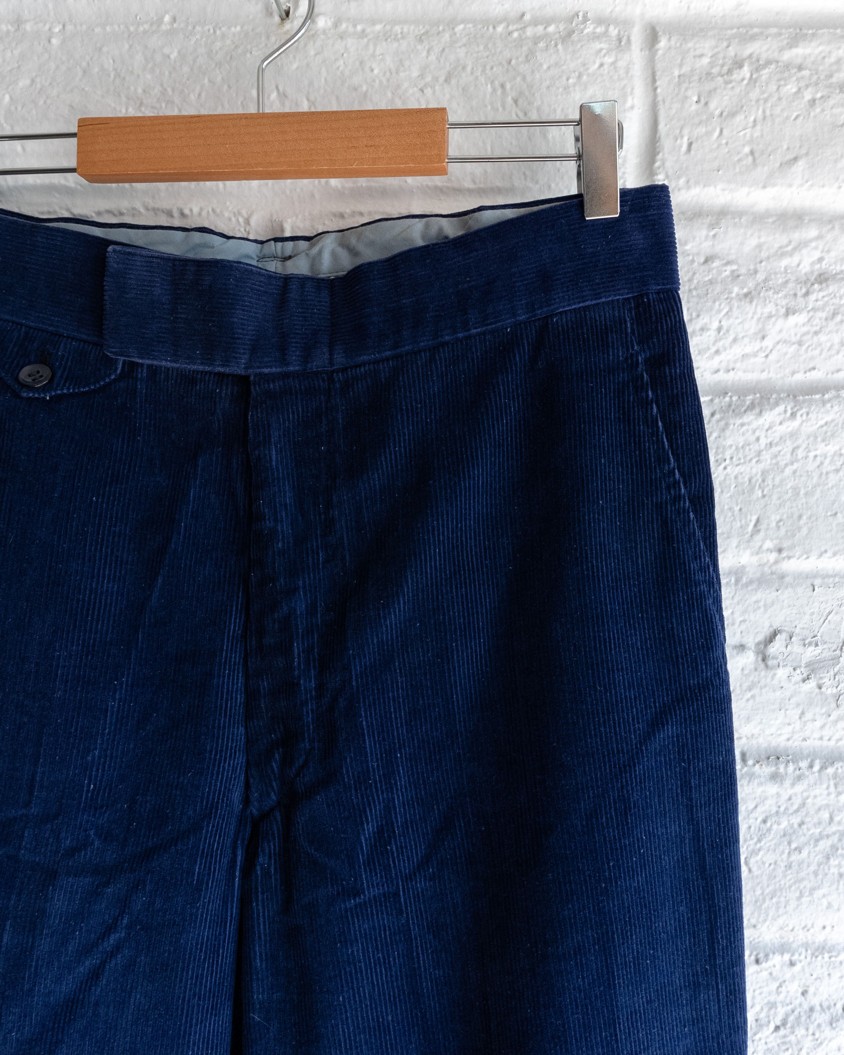 Vintage Vintage 1970s Corduroy Bell Bottom Pants Blue Men's 32 Flare Size US 32 / EU 48 - 4 Thumbnail