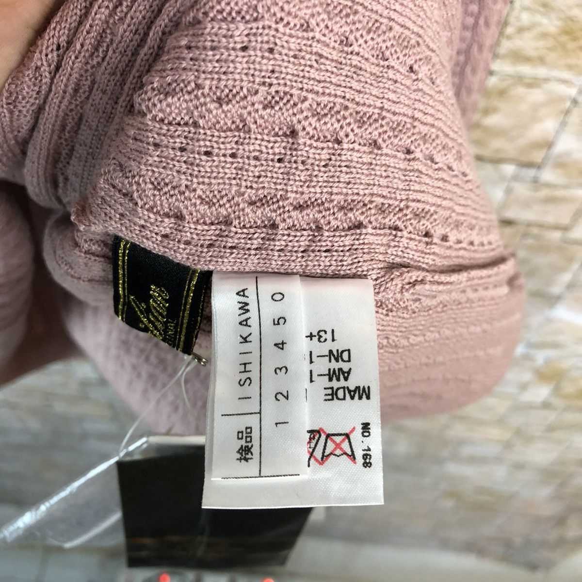 Homespun Knitwear × Japanese Brand Leilian Pink Cardigan ripped Knitwear #A1181 Size M / US 6-8 / IT 42-44 - 11 Thumbnail