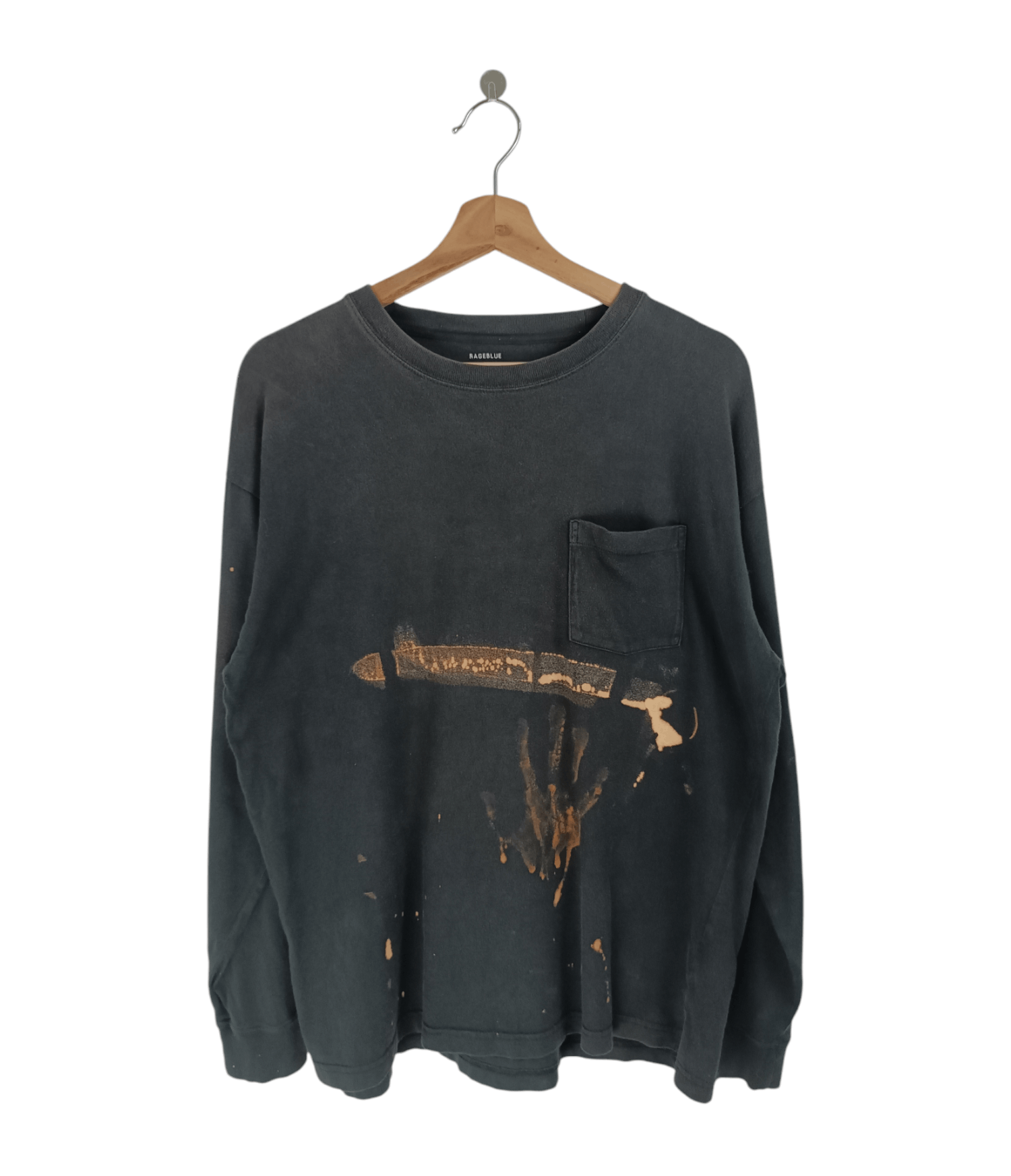 Vintage THRASHED FADED VINTAGE ACID WASH ART FUNNY HUMOUR CRAZY Size US L / EU 52-54 / 3 - 1 Thumbnail