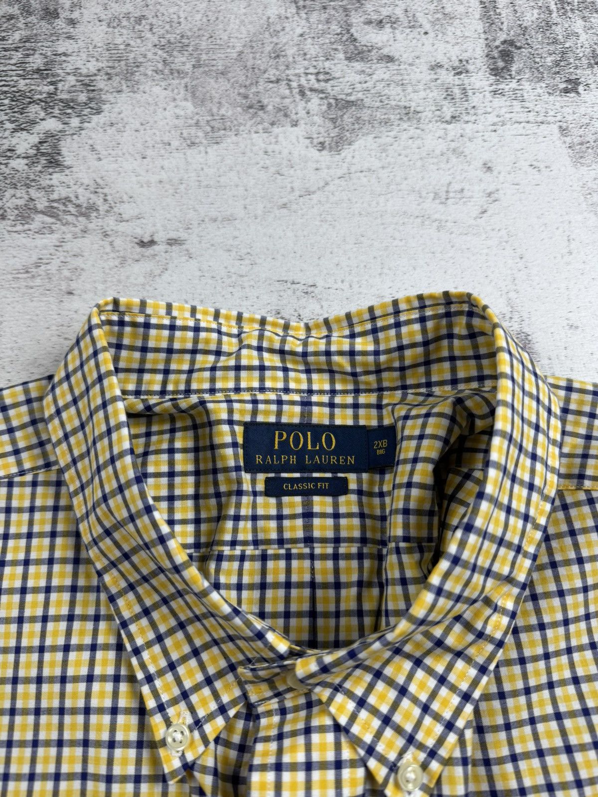 Polo Ralph Lauren NEW Polo Ralph Lauren Classic Fit Checked 2XL Suit Yellow Long Sleeve Shirt Size US XXL / EU 58 / 5 - 11 Thumbnail
