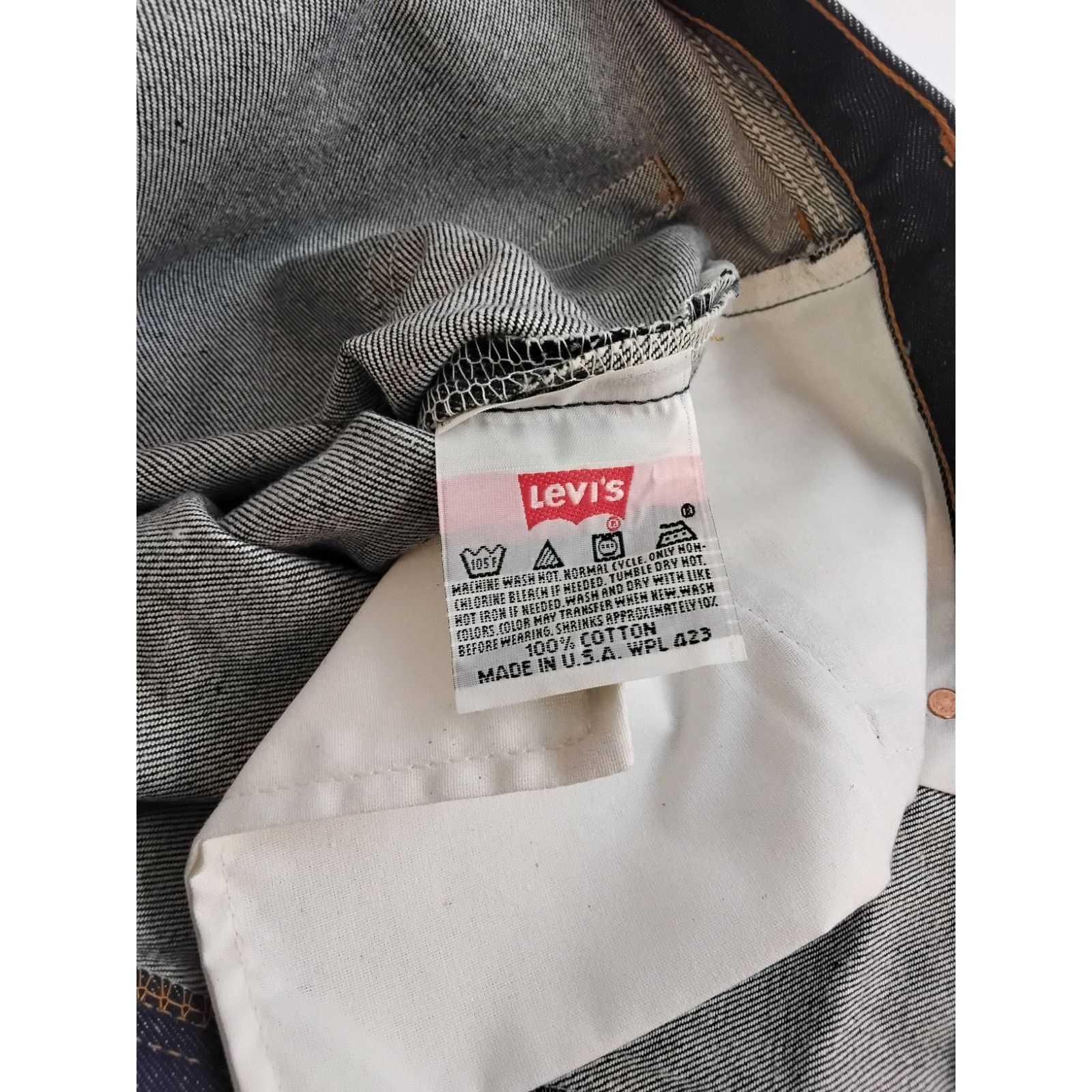 Levi's Levi 501 Jeans Men's Size 46x30 Dark Wash USA Vintage NWOT Size US 44 / EU 60 - 12 Thumbnail