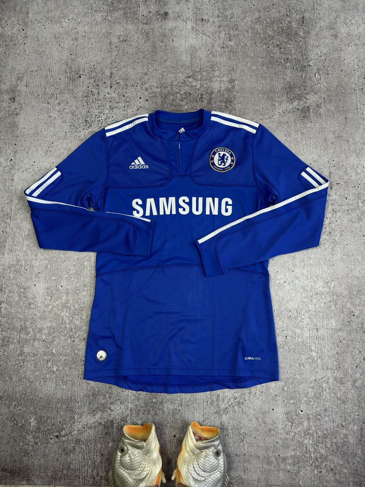 Adidas 2009/10 Adidas Chelsea Vintage Long Sleeve Soccer Jersey Size US S / EU 44-46 / 1 - 1 Thumbnail