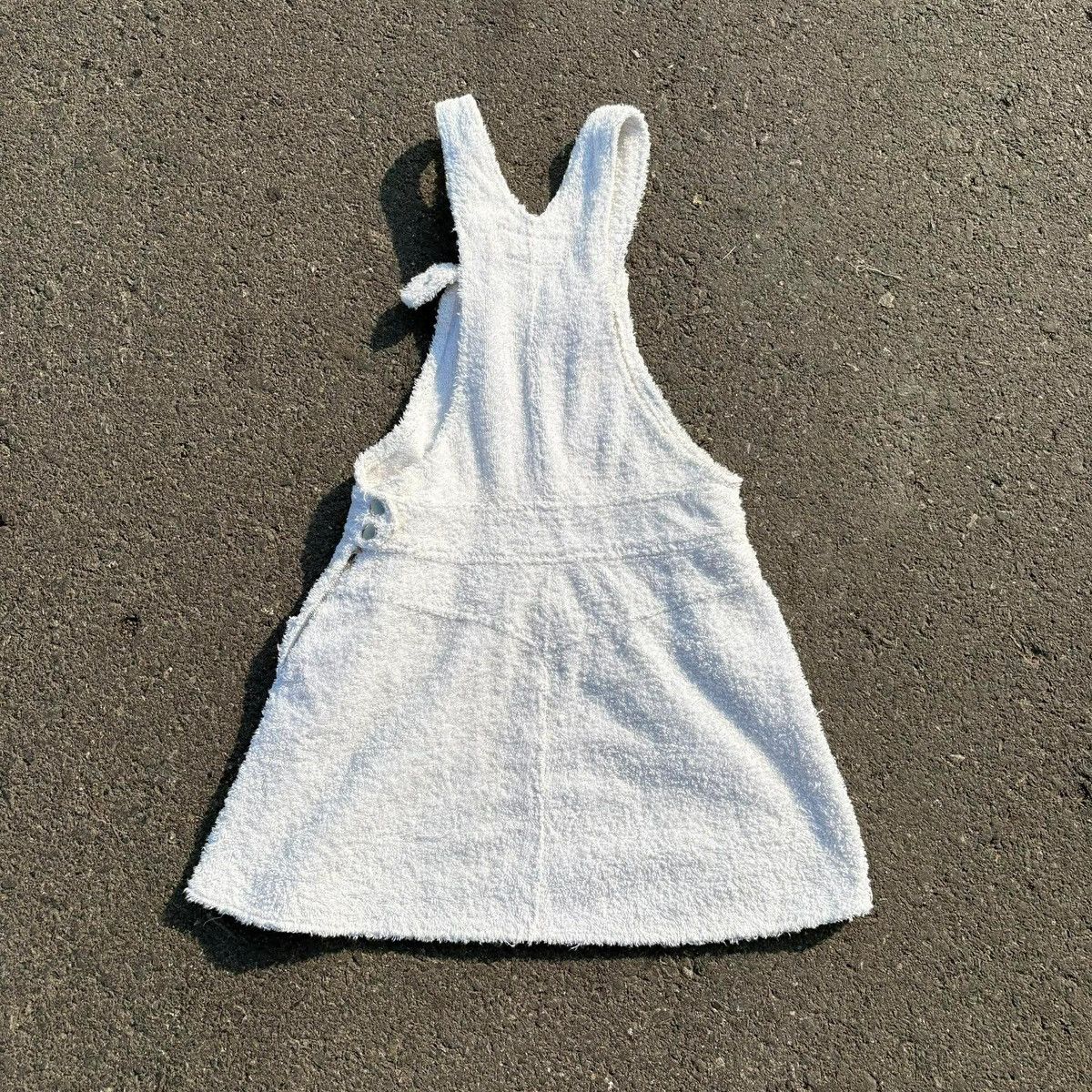 Tripp NYC TRIPP NYC White Terry Cloth Overall Dress Size M / US 6-8 / IT 42-44 - 5 Thumbnail