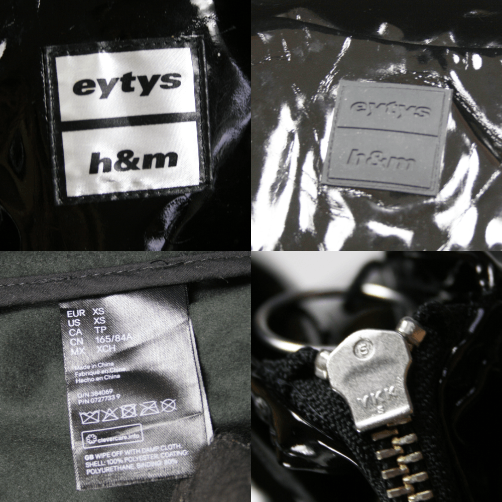 Eytys X H&M Latex Vinyl Patent Jacket Size XS / US 0-2 / IT 36-38 - 11 Thumbnail
