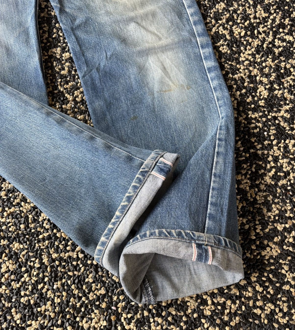 Levi's Vintage Levi’s Big E Lot 701 XX Buckle Belt Selvedge Jeans Size US 32 / EU 48 - 7 Thumbnail