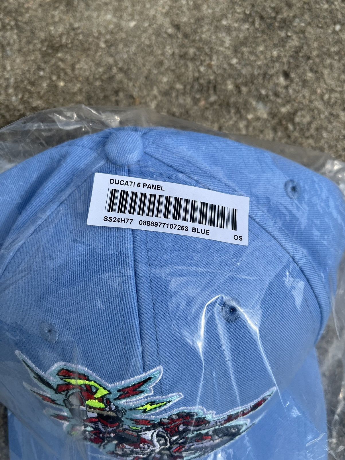 Ducati × Supreme Supreme Ducati 6 Panel Hat Blue Size ONE SIZE - 3 Thumbnail