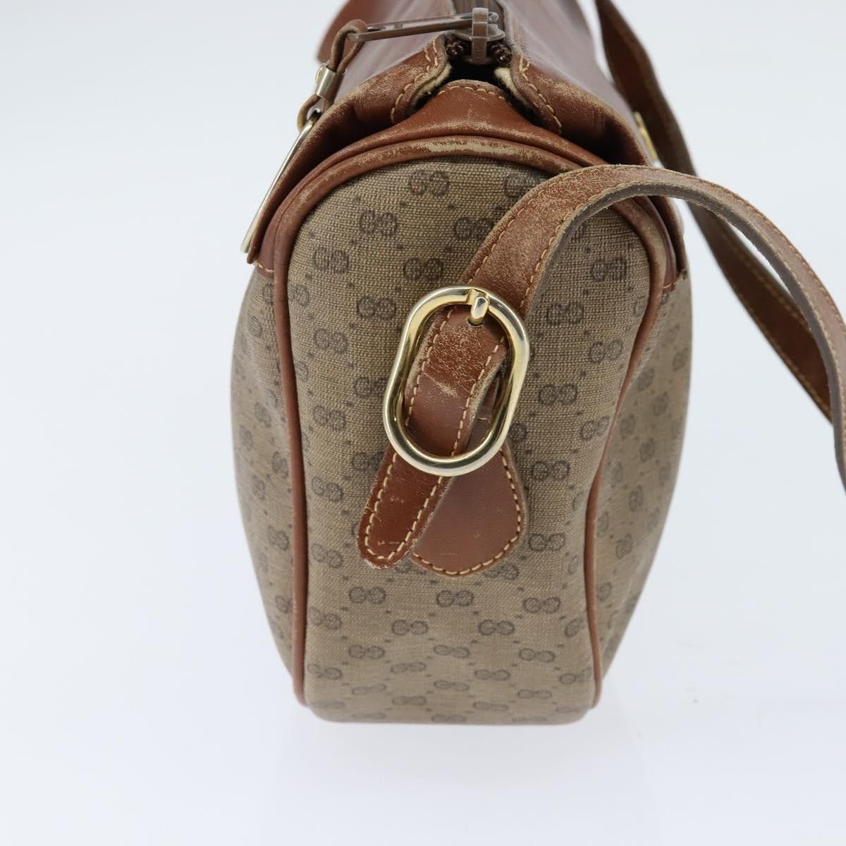 Gucci GUCCI Micro GG Supreme Shoulder Bag Pvc Beige Gold 001 984 Size ONE SIZE - 5 Thumbnail
