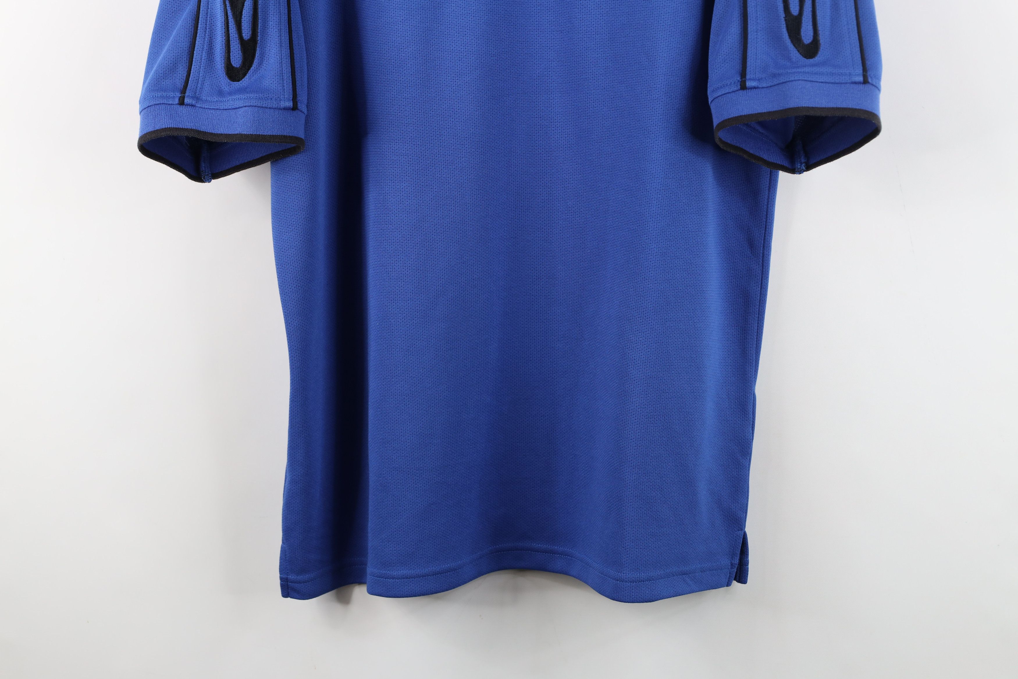 Vintage Vintage Ford Motor Co Racing Fire Flames Polo Shirt Blue Size US M / EU 48-50 / 2 - 3 Thumbnail