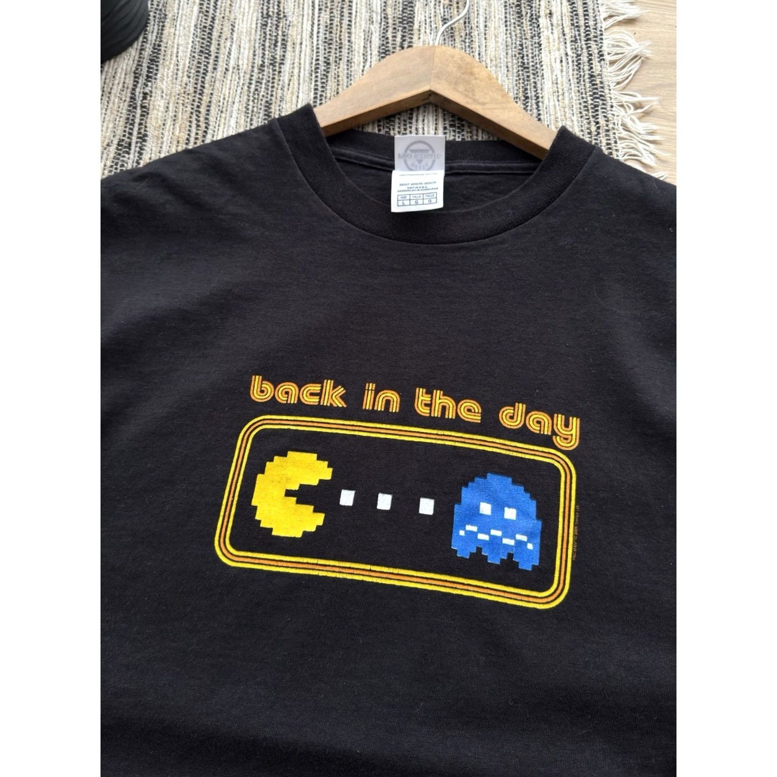Etro Vintage PAC-MAN Back In The Day Shirt Size L Black Retro Gaming Namco Graphic Print Size US L / EU 52-54 / 3 - 4 Thumbnail