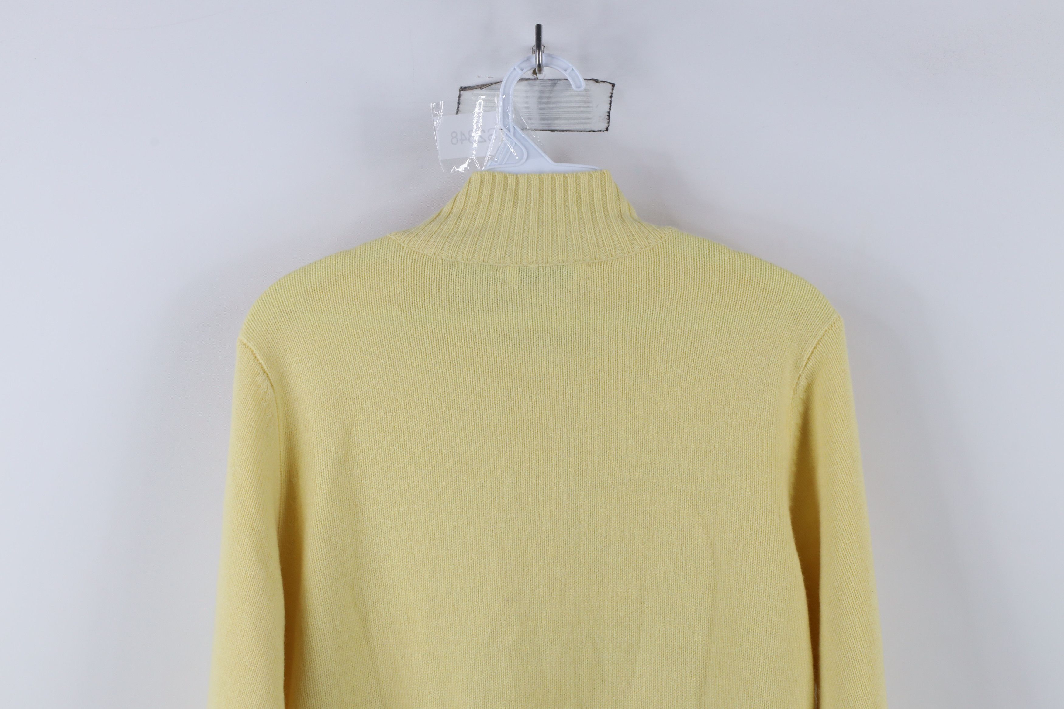 Orvis × Vintage Vintage Orvis Soft Cashmere Knit Cardigan Sweater Yellow Size S / US 4 / IT 40 - 8 Thumbnail