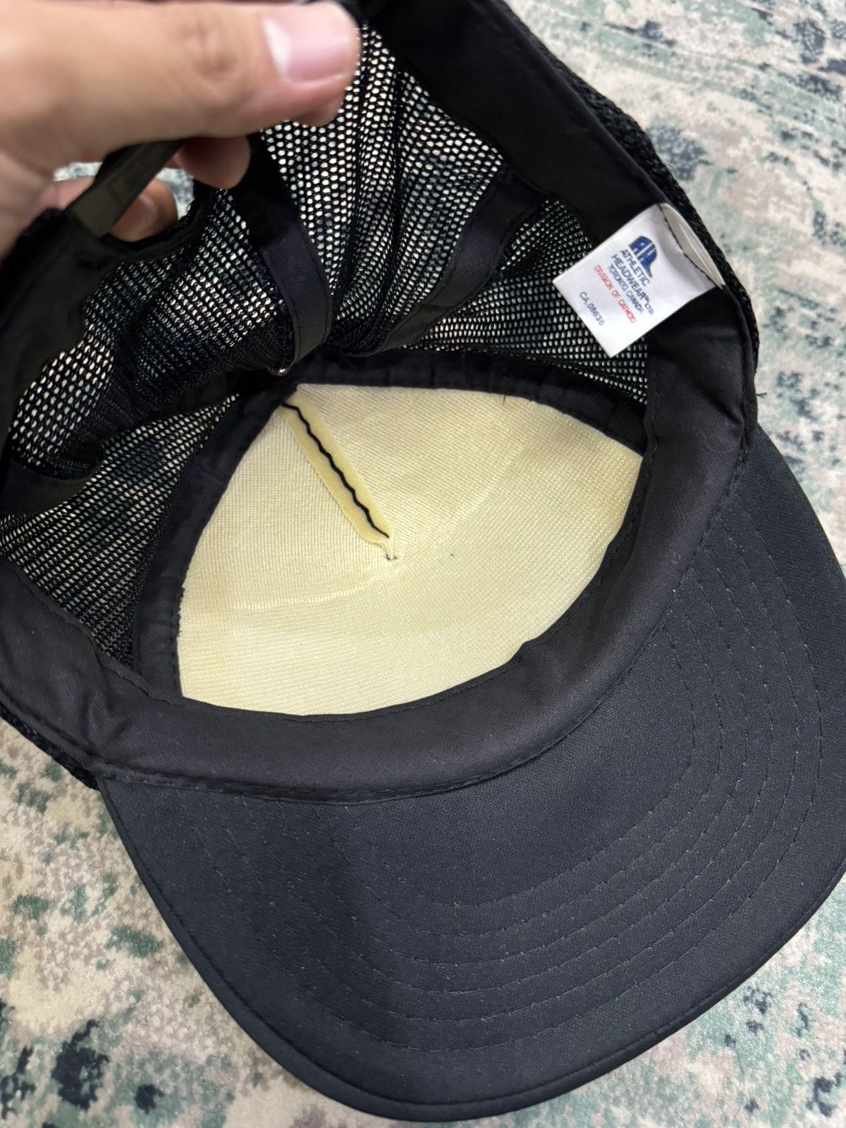 Vintage THE GOLDEN RULE THE ONE WITH THE GOLD RULES TRUCKER CAP Size ONE SIZE - 10 Thumbnail