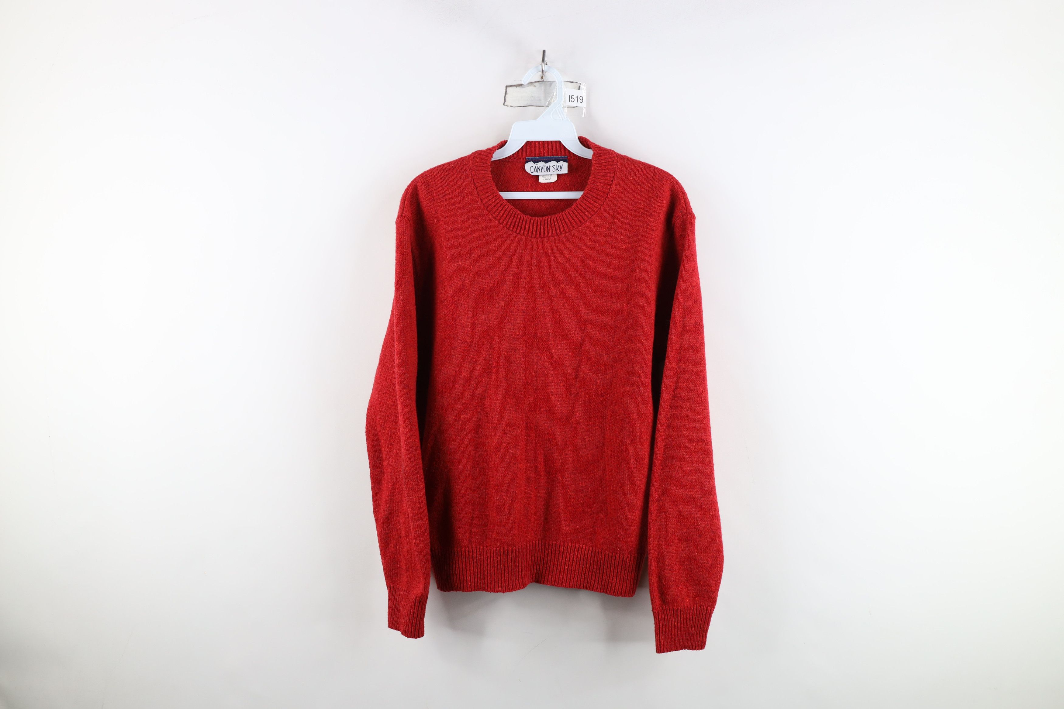 Vintage Vintage 90s Streetwear Fleck Wool Blend Knit Sweater USA Size L / US 10 / IT 46 - 1 Thumbnail