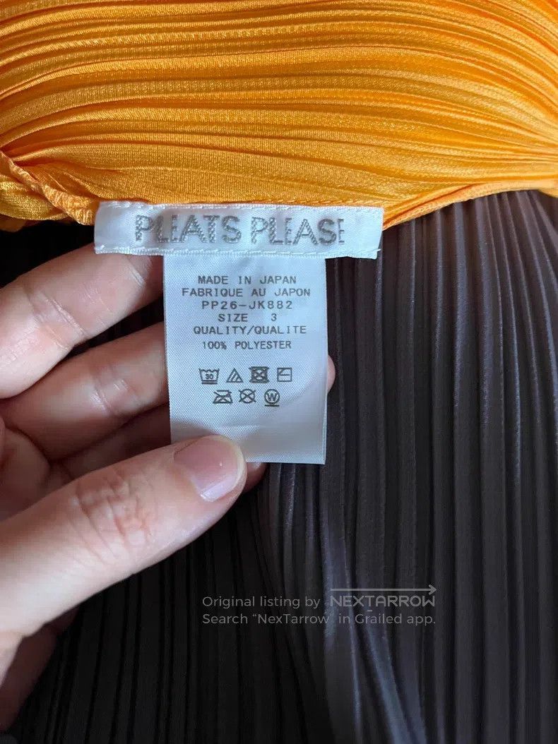 Issey Miyake Issey Miyake Orange Horizontal Stripe Vest Size L / US 10 / IT 46 - 2 Thumbnail