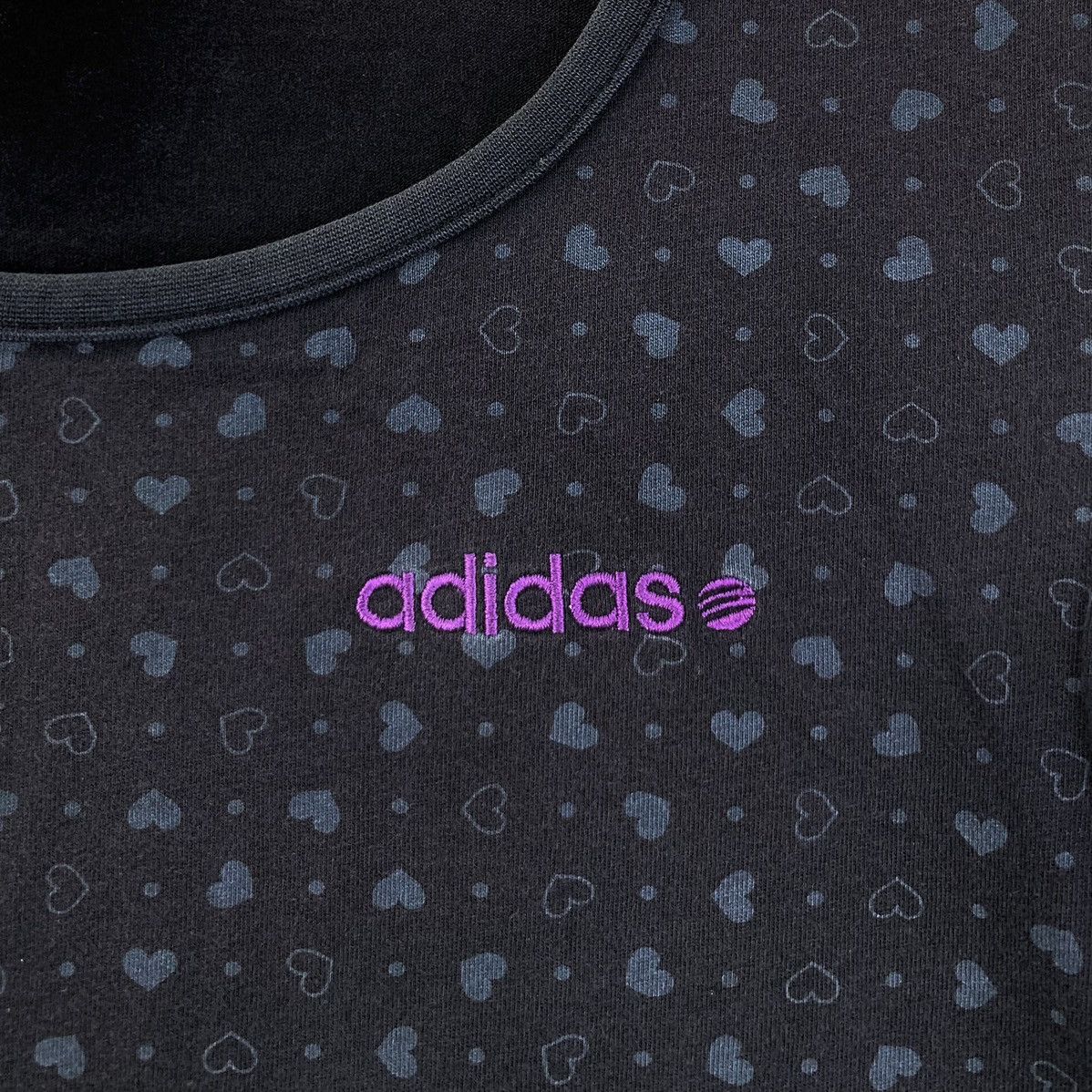 Adidas ADIDAS NEO LABEL Love Logo Patchwork Blouse Tee Shirt Size S / US 4 / IT 40 - 3 Thumbnail