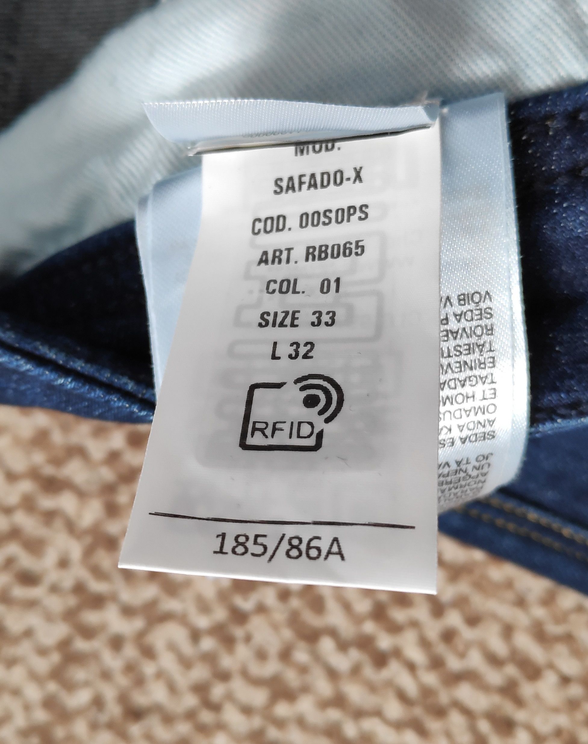 Diesel Diesel Safado-X Straight Regular Denim Jeans sz W33 L32 Size US 33 - 11 Thumbnail