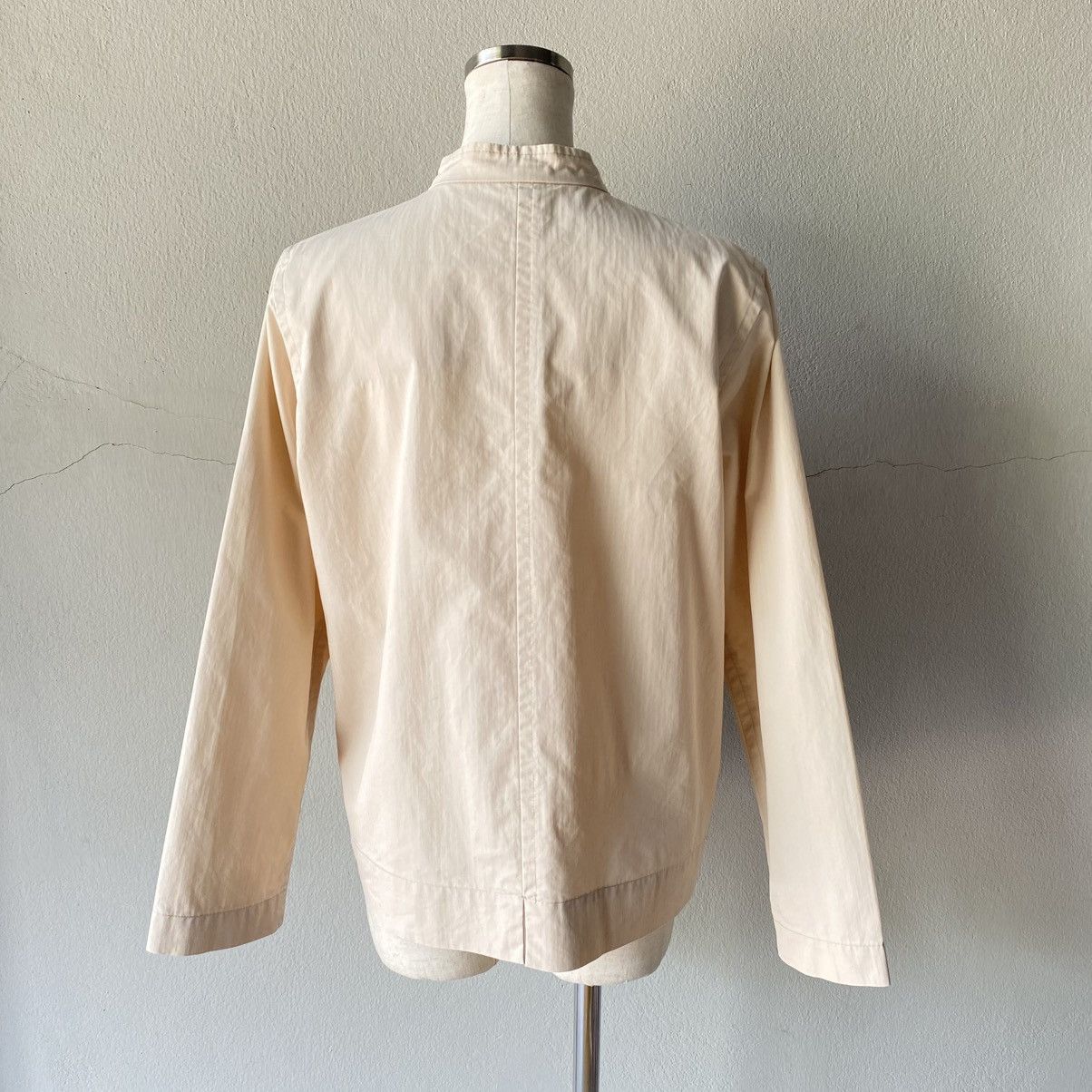 Y's Y's for living Light Brown Mandarin Collar Jacket. Size M / US 6-8 / IT 42-44 - 11 Thumbnail