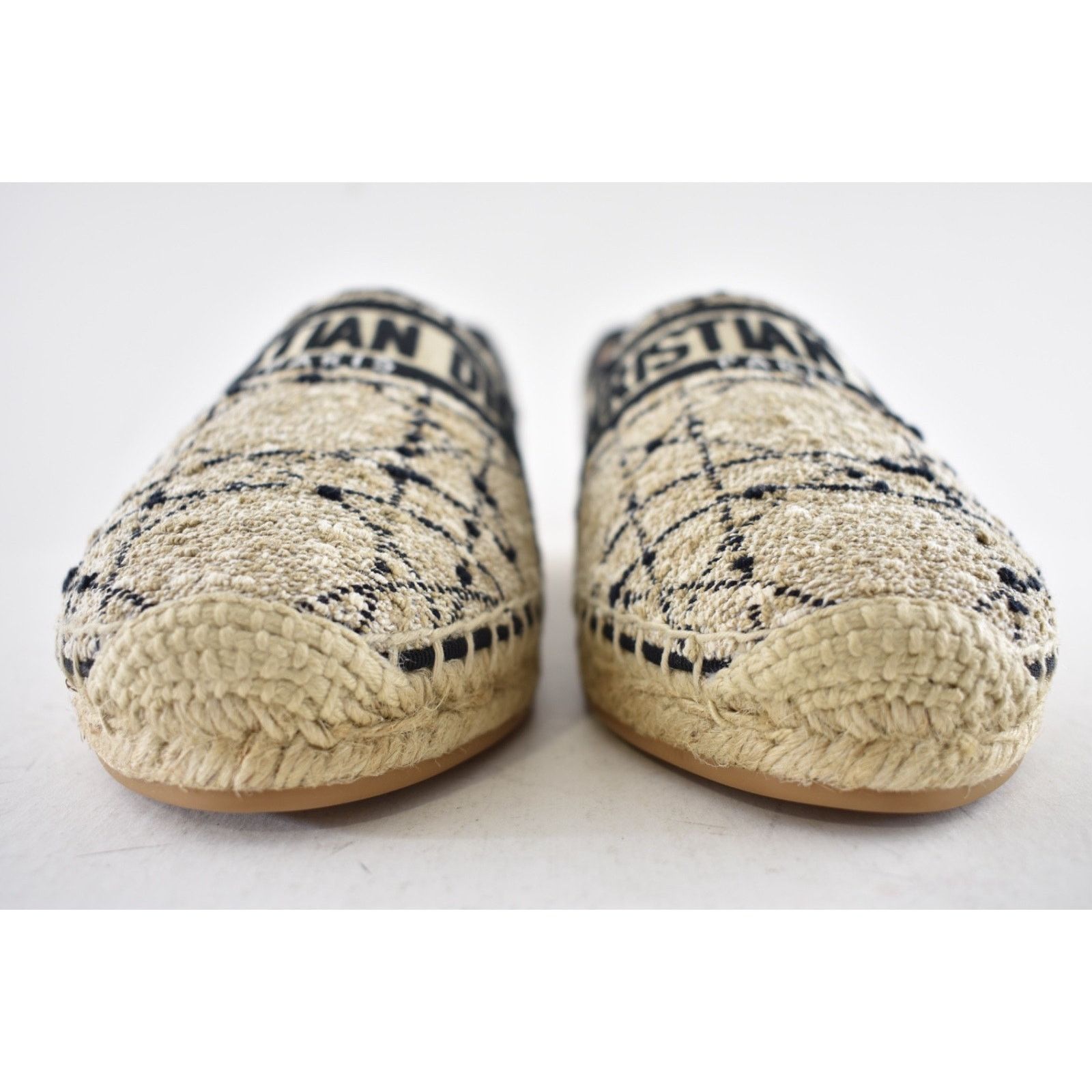 Dior Dior Granville Beige Black Cannage Tweed Embroidered Logo Size US 12 / IT 42 - 11 Thumbnail