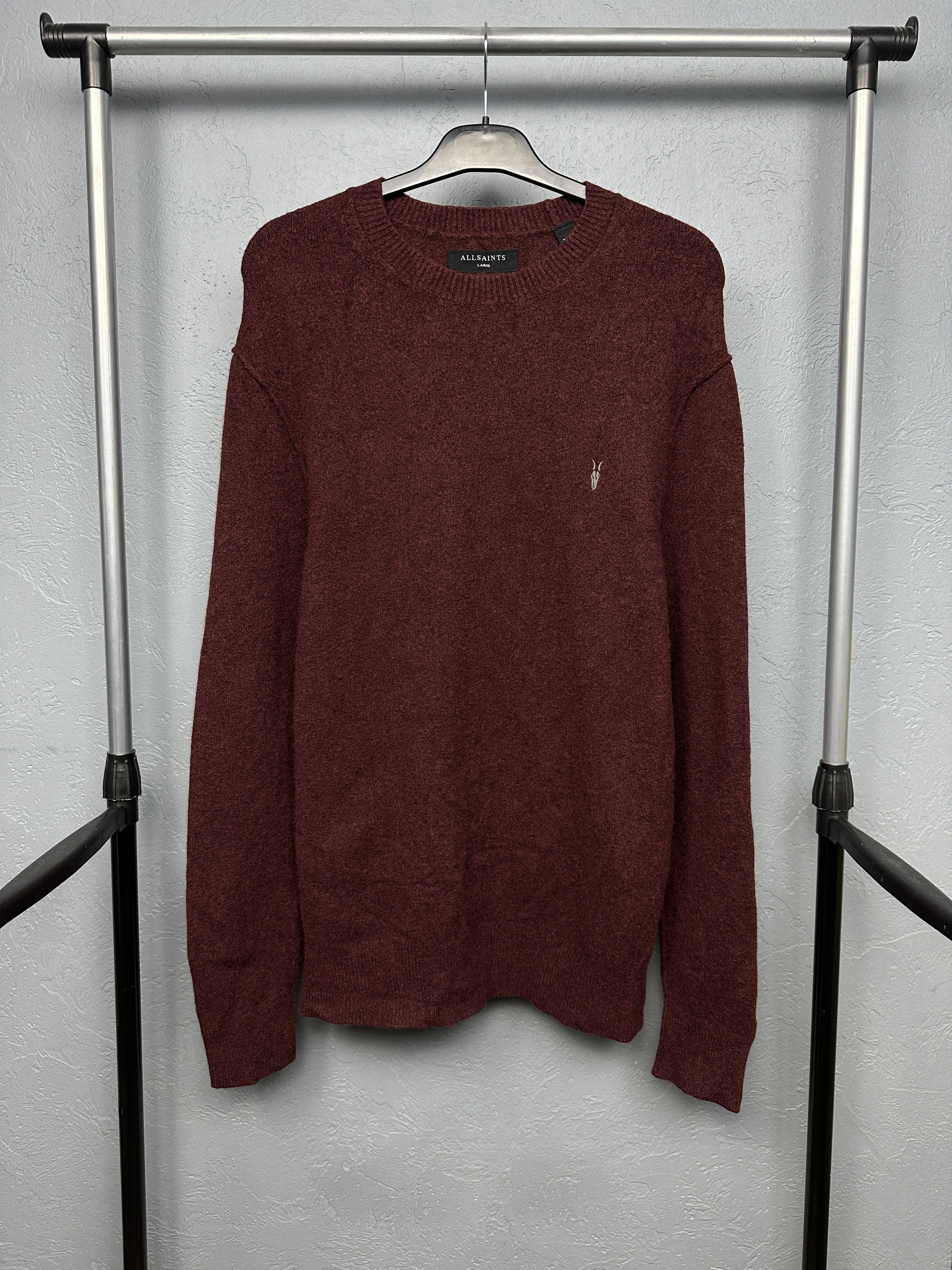 Allsaints Allsaints Statten Mens Polyamide - Wool Crew Neck Sweater Size US L / EU 52-54 / 3 - 1 Thumbnail