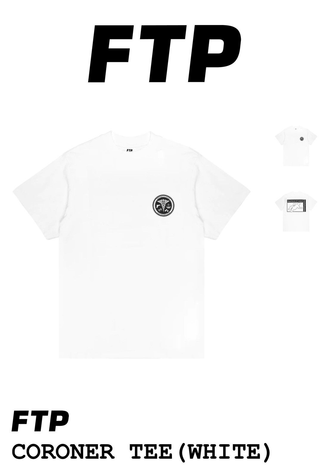 Fuck The Population FTP coroner tee white L Size US L / EU 52-54 / 3 - 3 Thumbnail