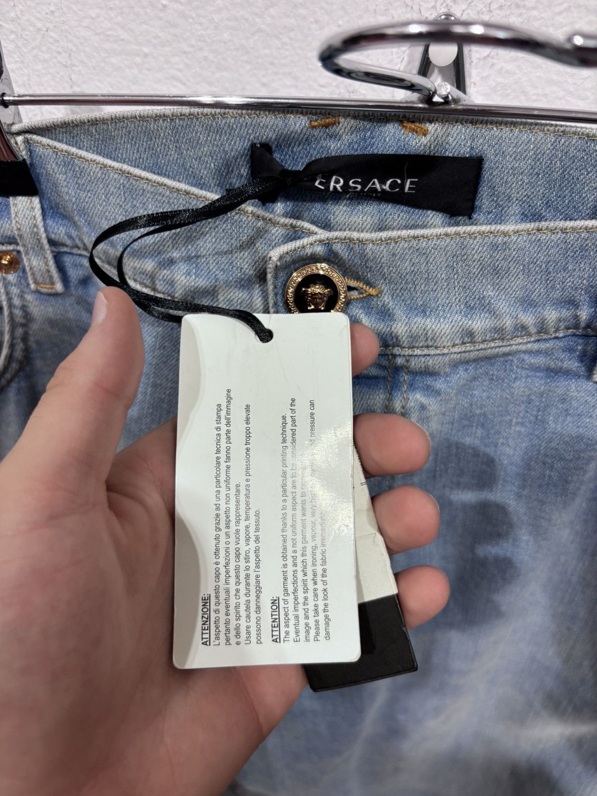 Versace Versace Blue Royal Rebellion Jeans Size US 34 / EU 50 - 4 Thumbnail
