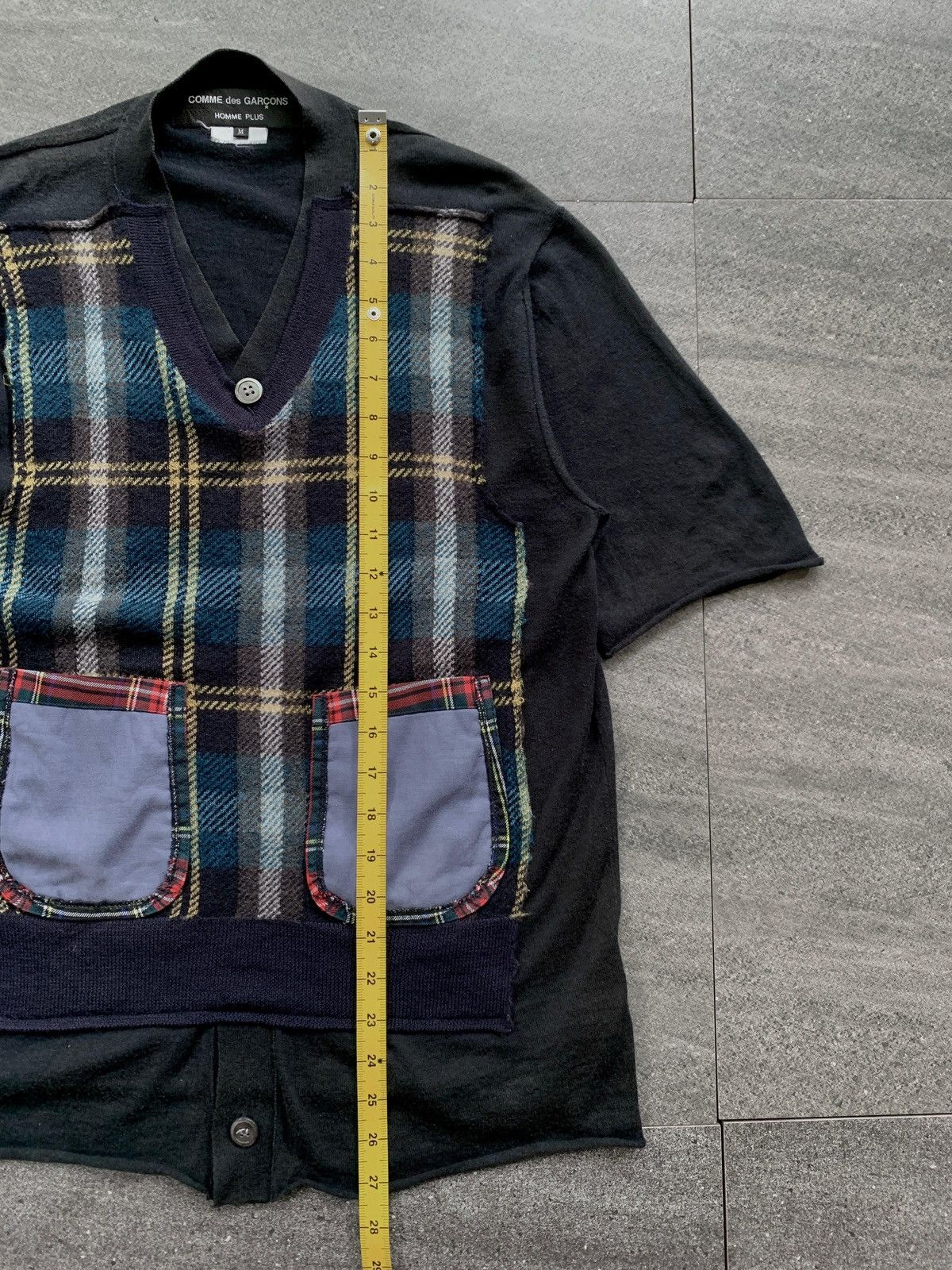 Comme des Garcons Homme Plus Patchwork Knit Tshirt Size US M / EU 48-50 / 2 - 8 Thumbnail