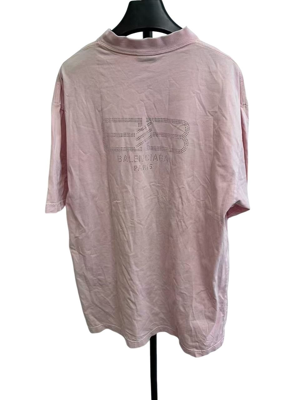 Balenciaga Balenciaga Rhinestone Logo T-Shirt XS Size US XS / EU 42 / 0 - 1 Thumbnail