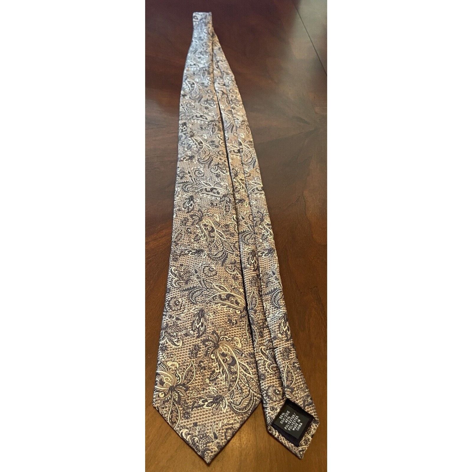 Michael Kors Michael Kors Gray Blue 55% Silk 45% Polyester Made In China Size ONE SIZE - 3 Thumbnail