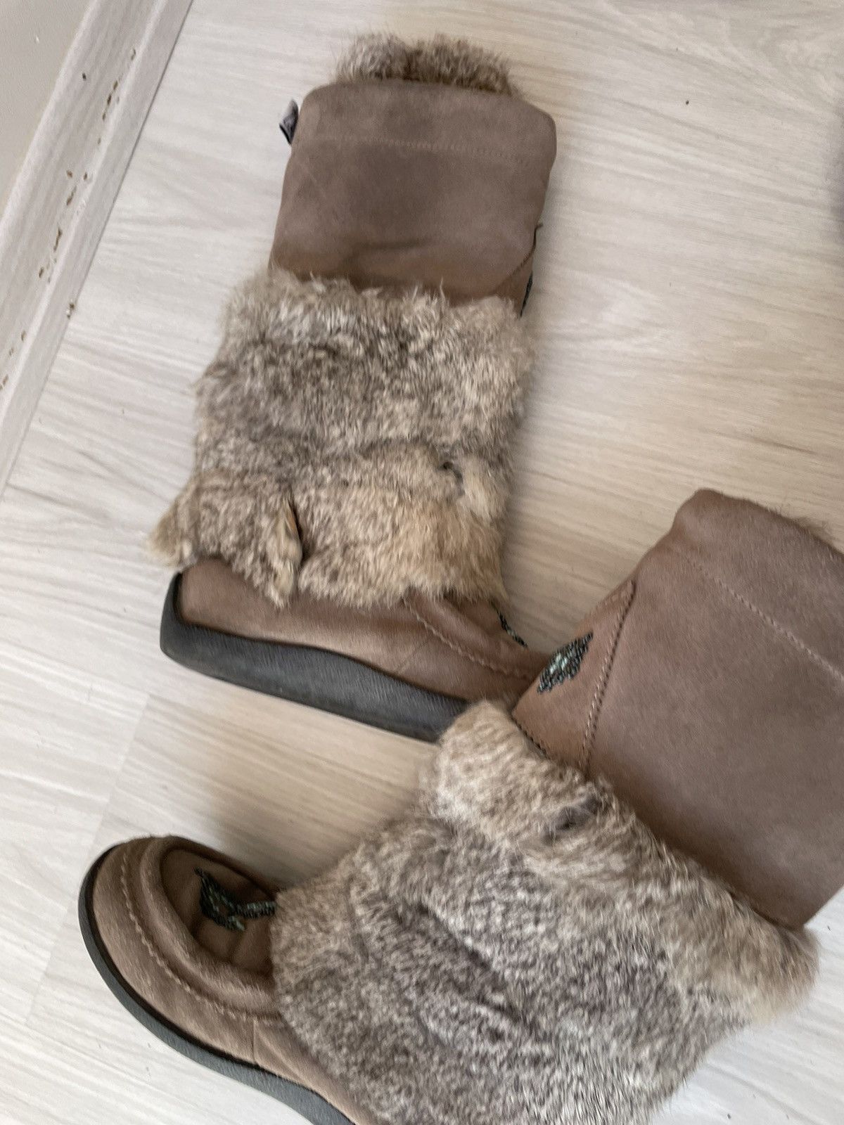 Vintage y2k faux fur boots Size US 6 / IT 36 - 17 Thumbnail